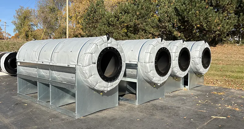 insulated blankets on tubes